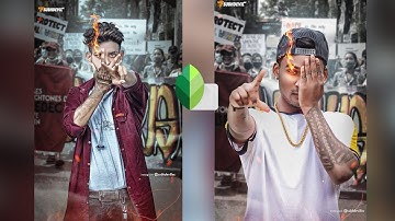 Snapseed Fire Eyes subh devil viral photo editing tutorial | Sanpseed Background change Subh Devil