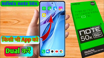 infinix note 50x dual app settings, infinix note 50x me dual app kaise kare