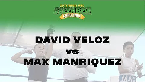 David Veloz vs Max Manriquez, WBC Green Belt Chall...