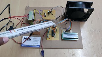 TRIAC based AC Fan Speed control based on Temperature using PIC Microcontroller