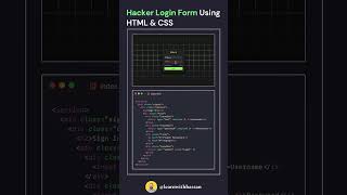 Hacker Login Form Using HTML CSS | Modern Login Form | Simple Login Form In HTML | CodeMinds