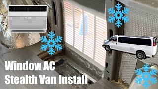 Campervan Window AC Install (No Exterior Protrusion)