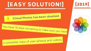 iCloud Photos Library Disabled - [Solution] - 2019