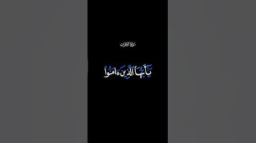 كروما (إن الله وملائكته يصلون على النبي) القارئ أحمد العجمي سورة الأحزاب