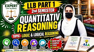Llb part 1 2nd semester Quantative reasoning||llb part 1 second semester||what is logic