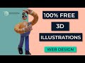 Free 3D Illustrations for Web Design - Free Design Resources for Web designs