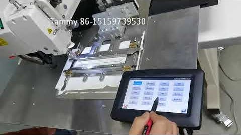 How to use the lazer pocket sewing welting machine