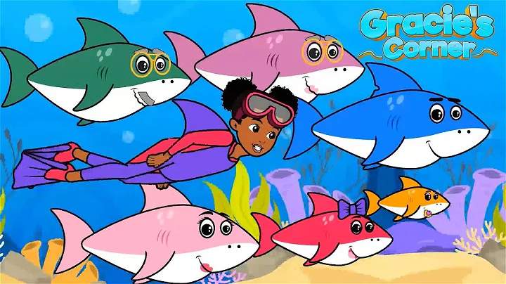 Baby Shark | Remix by Gracie’s Corner | Kids Songs + Nursery Rhymes