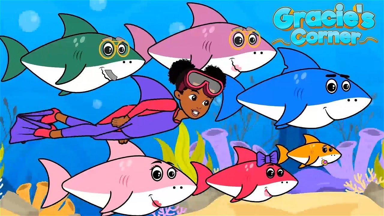 ⁣Baby Shark | Remix by Gracie’s Corner | Kids Songs + Nursery Rhymes