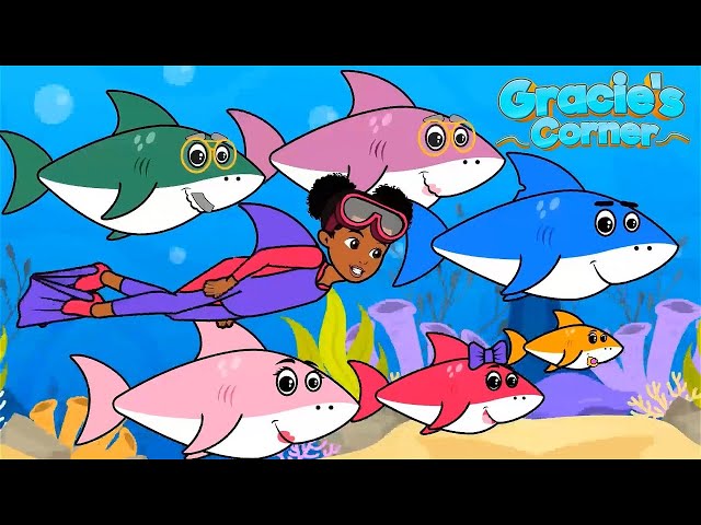 Baby Shark | Remix by Gracie’s Corner | Kids Songs + Nursery Rhymes class=