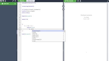 Partitioned mathematical statements in LaTeX with overleaf (v2)