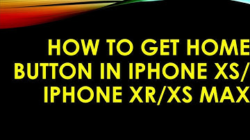 How to get home button/ in IPhone/ IPhone XR/ IPhone XS/ IPhone XS Max/ home button/ IPhone tricks