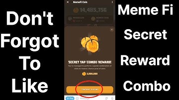 MemeFi Secret Reward Combo | 19 June MemeFi Secret Tap Combo Reward | MemeFi Combo