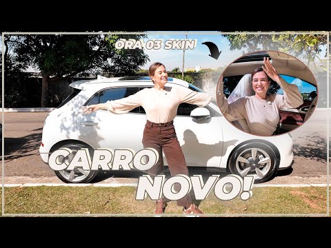 MEU CARRO NOVO: ORA 03 SKIN GWM + TOUR PELO CARRO ELÉTRICO