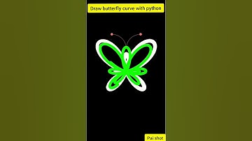 Draw butterfly with maths equation and python #shorts 😇 😇 😇