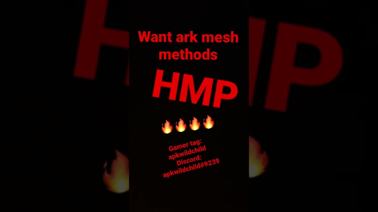 Wanna know how to mesh on ark new methods (2022)