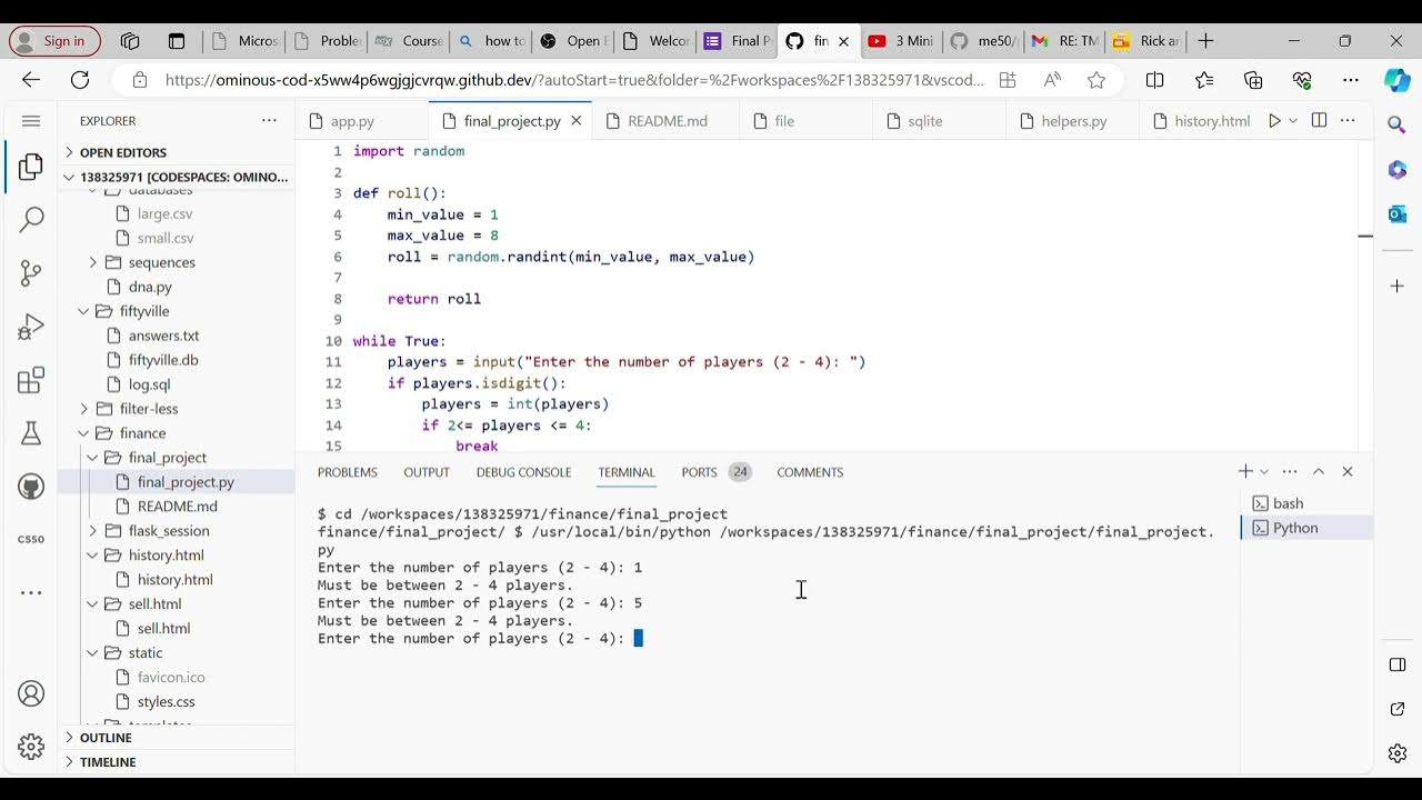 CS50 final project - YouTube