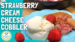 STRAWBERRY CREAM CHEESE COBBLER