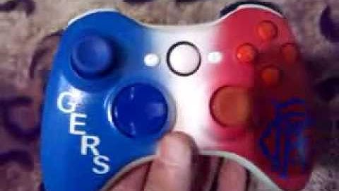 X360 custom controller. Rangers fc design