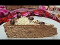 Tarta Huesitos (Tarta de obleas y chocolate)/ Variedad en tu cocina