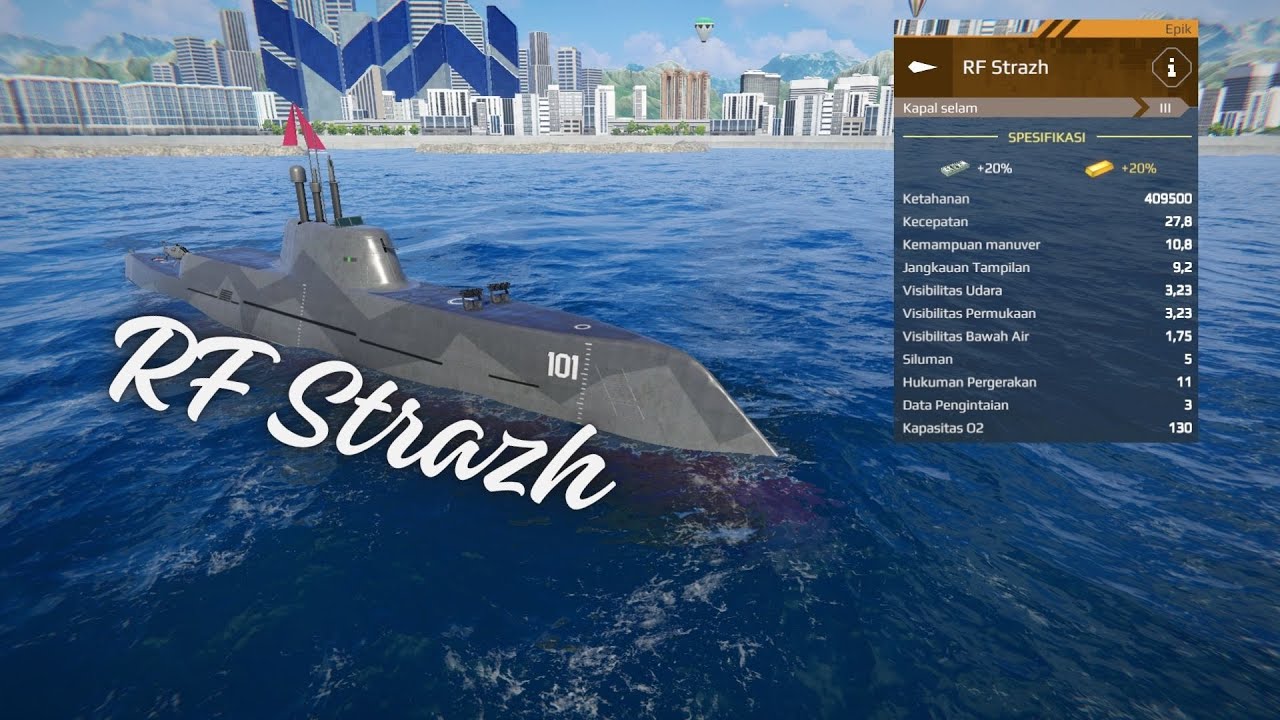 RF Strazh Fastest Submarine in Modern Warships - YouTube