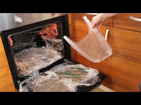 Očistite rernu uz pomoć plastičnih kesa (How to clean oven)