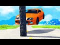 Cars vs Poles - BeamNG Drive