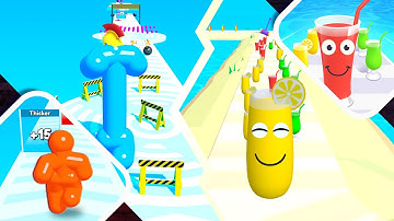 🔴🔔 Tall Man Run vs Juice Run Max Level Android iOS Gameplay Walkthrough 4K Ep 20