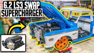 72 C10 Supercharger Install - Ls Swapped Bagged Chevy C10 Ep 8
