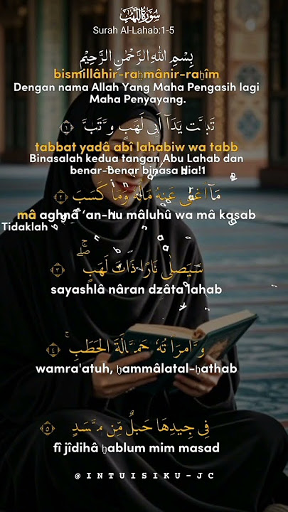 Surah Al-Lahab || Story Wa / Tiktok || @Juwhy_Channel