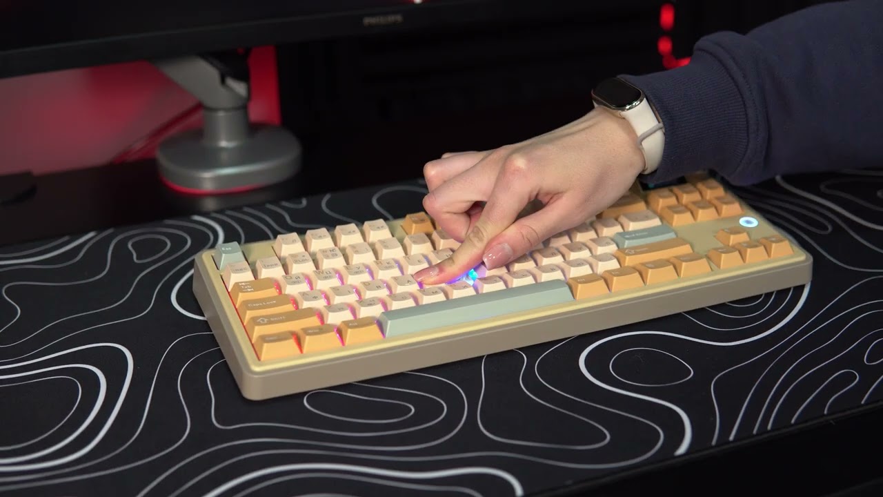 Ajazz AK870 Jasmine Switch Yellow RGB