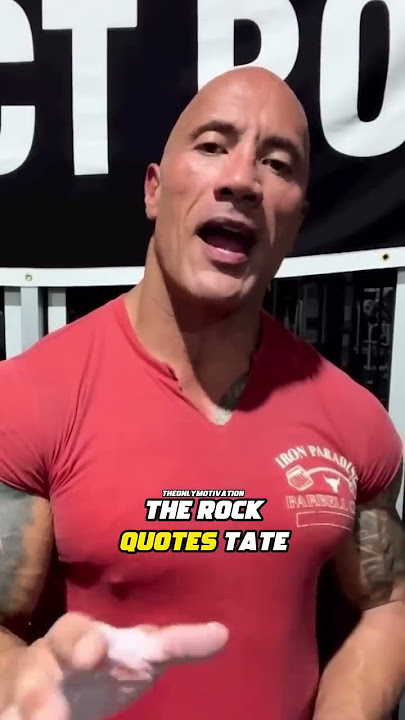 The Rock DIRECTLY quotes Andrew Tate👀😱