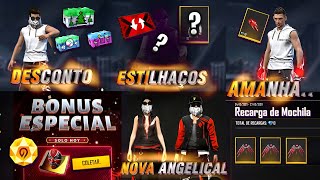 DESCONTO NAS CAIXAS, PROJETO DE GRAÇA? NOVO ÍTEM ANGELICAL,ESTILHAÇOS E NOVA ATUALIZAÇÃO - FREE FIRE