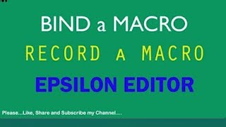 Epsilon editor tutorial | coding editor tutorial | coding tutorial 