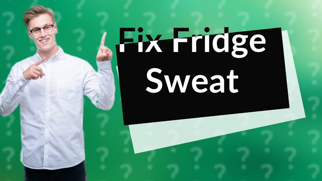 Why is my fridge sweating inside? - YouTube