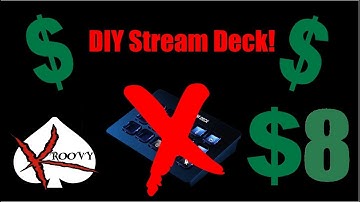 How to create a DIY Stream deck for $8! Utitlizes OBS Studio!