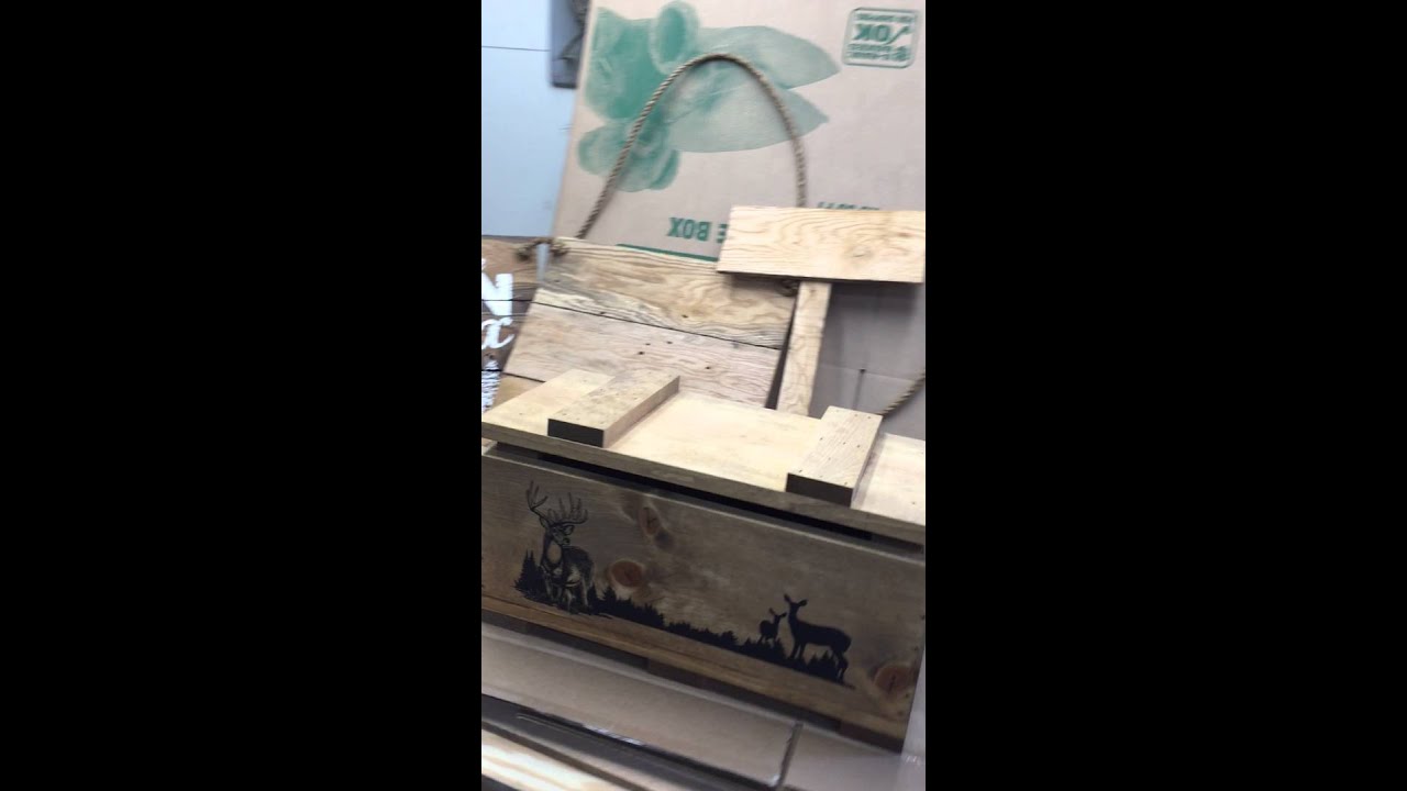 Wooden Ammunition Box with Whitetail Deer Print YouTube