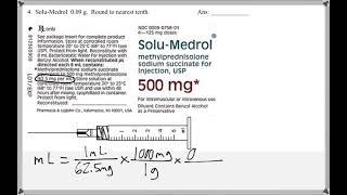 Math 117 : Chapter 13 #4 (Math For Allied Health Tutorial : Dosages Using Dimensional Analysis)