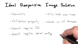 Ideal image solution - Mobile Web Development
