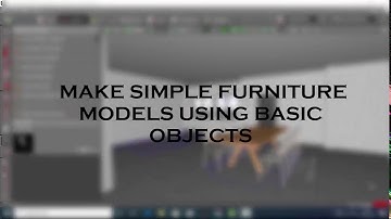 Make simple furniture in DIALux Evo using basic objects