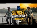Sunset photo editing in Lightroom vairal cinematic tone|| #ai #photoshop #lightroom #tutorial 