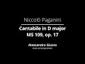 N paganini cantabile d major op 17  piano accompaniment