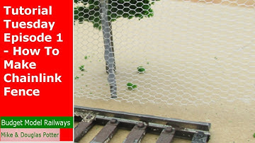 Tutorial Tuesday Episode 1 - How To Make Model Railway Chainlink Fence - Model Railway Scenery