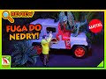 Conjunto Fuga do Dennis Nedry com Dilophosaurus e Jeep Wrangler Jurassic Park Mattel