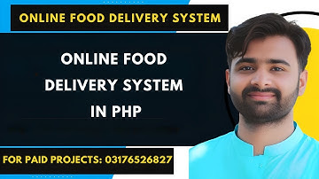 Online Food Delivery System | Complete Food Ordering System using php mysql | #cs619 #cs619viva