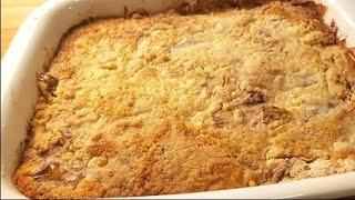 One Pan Apple Dump Cake Recipe Using Canned Apples