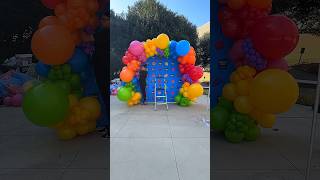 #balloons #partydecorationideas #partyballoons #balloonbackdrop #colorfulballoons