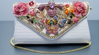 DIY | Rhinestone Brooch Butterfly Bag | BellaGemaNails