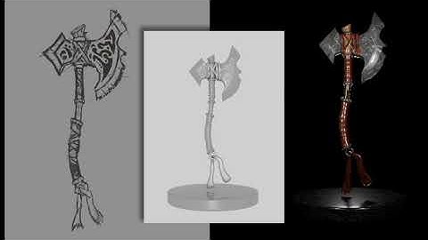 3D Axe Showreal By using Maya || Axe