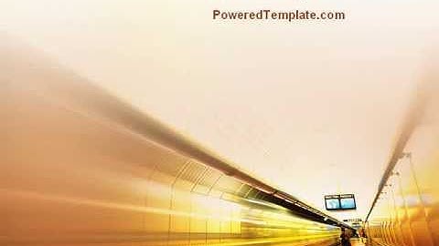 Subway Station PowerPoint Template by PoweredTemplate.com